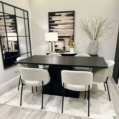 Remi Dining Table With 6 Marika Chairs