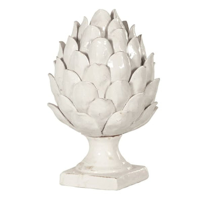 Soft White Ceramic Artichoke