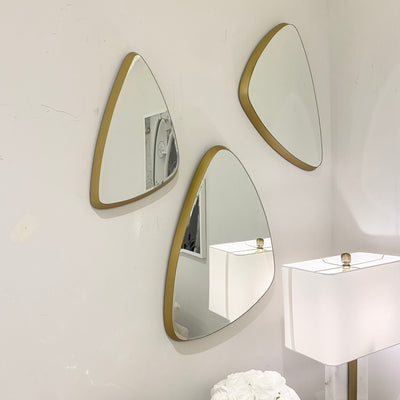 Tri Gold Wall Mirrors