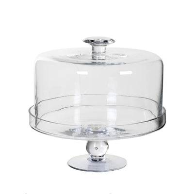 Glass Cake Stand With Lid