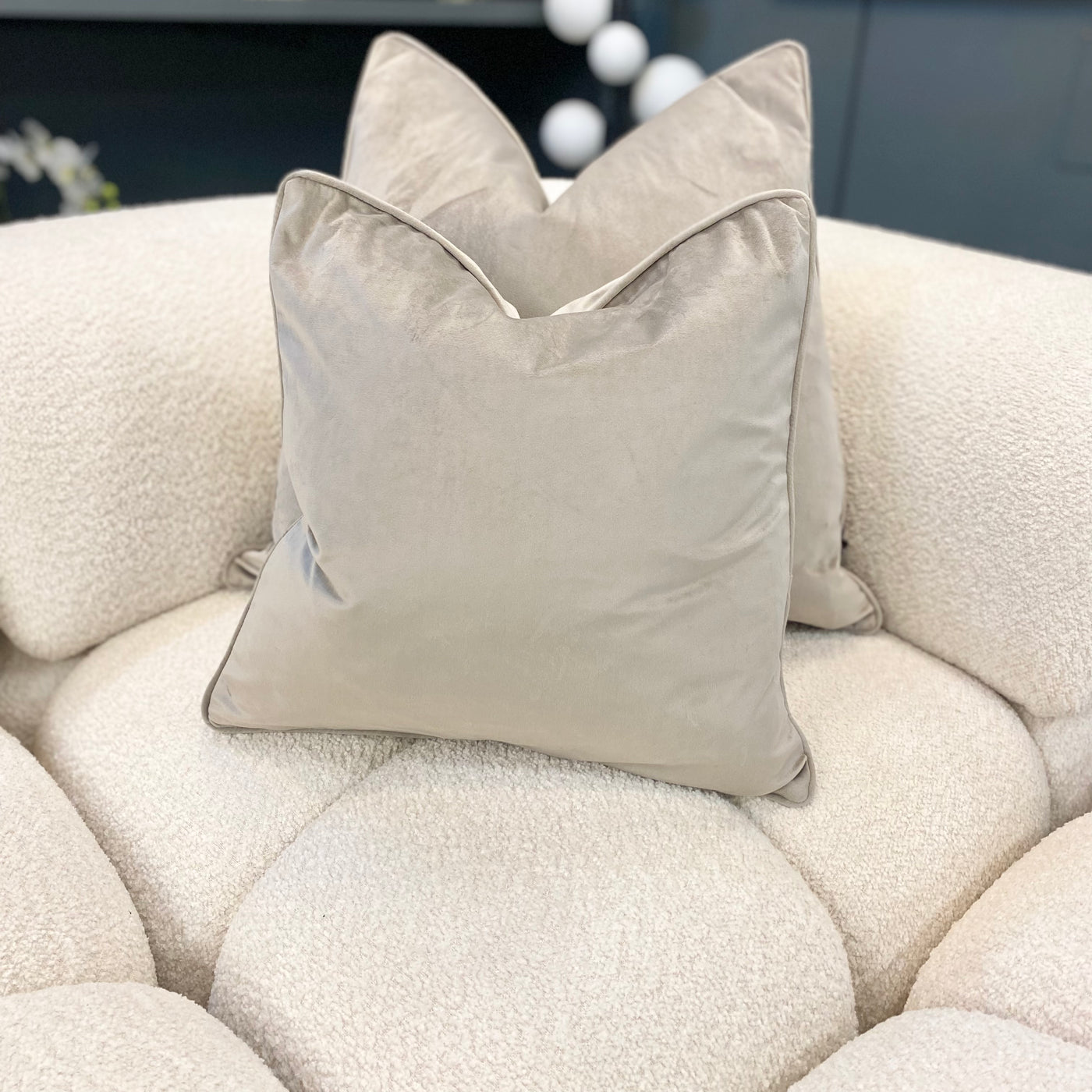 Bell Taupe Cushion