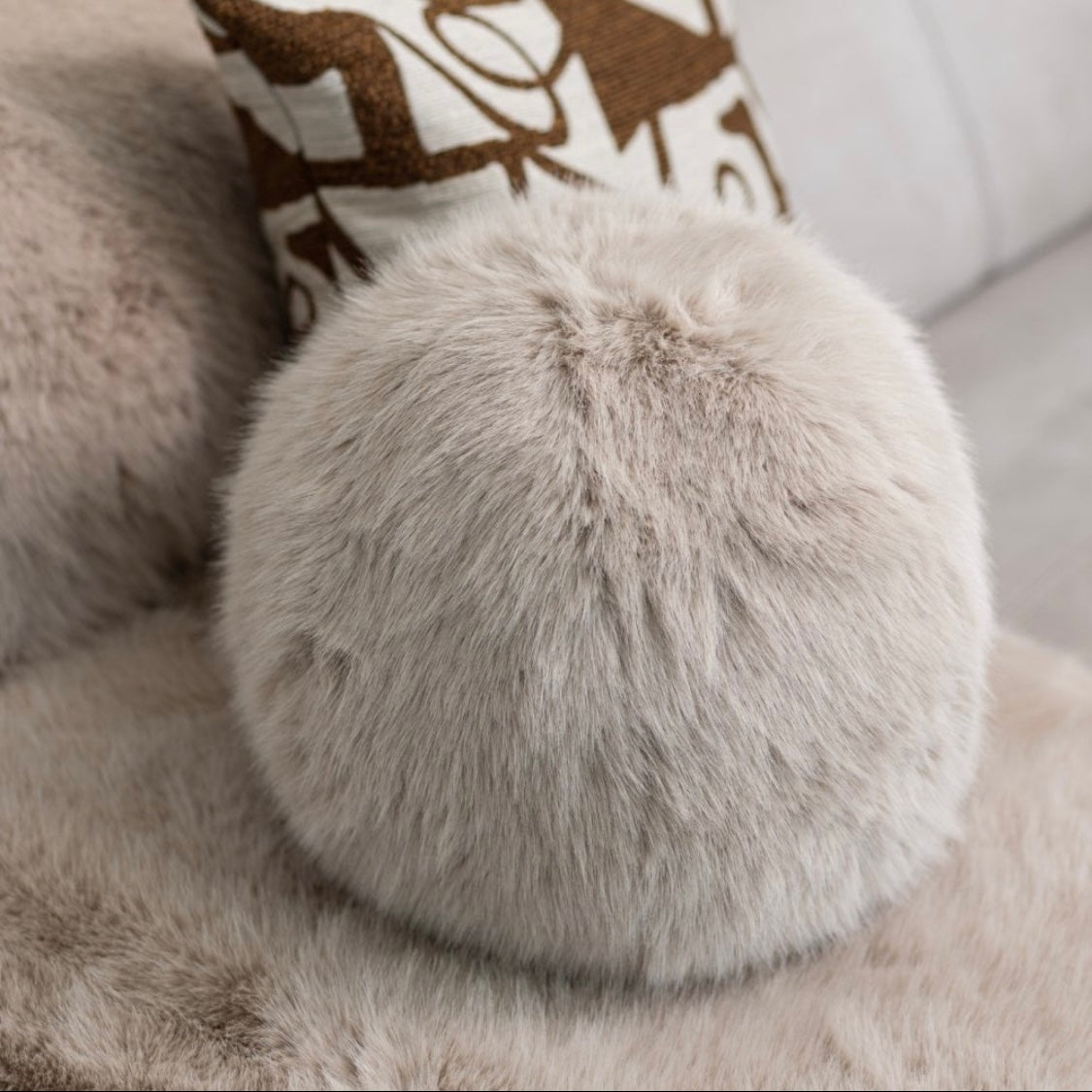 mink fur cushions