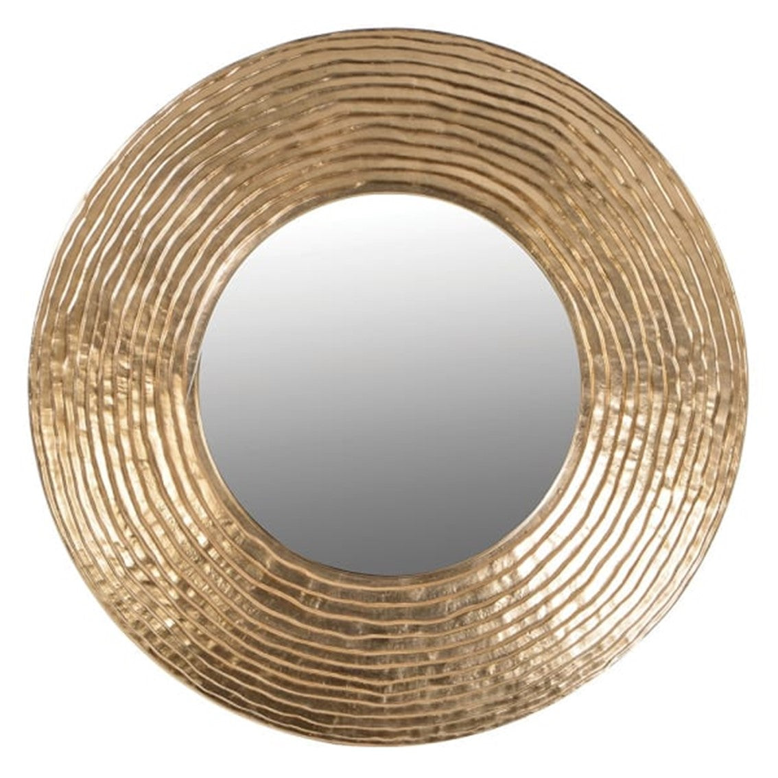 Gold Wave Effect Wall Mirror