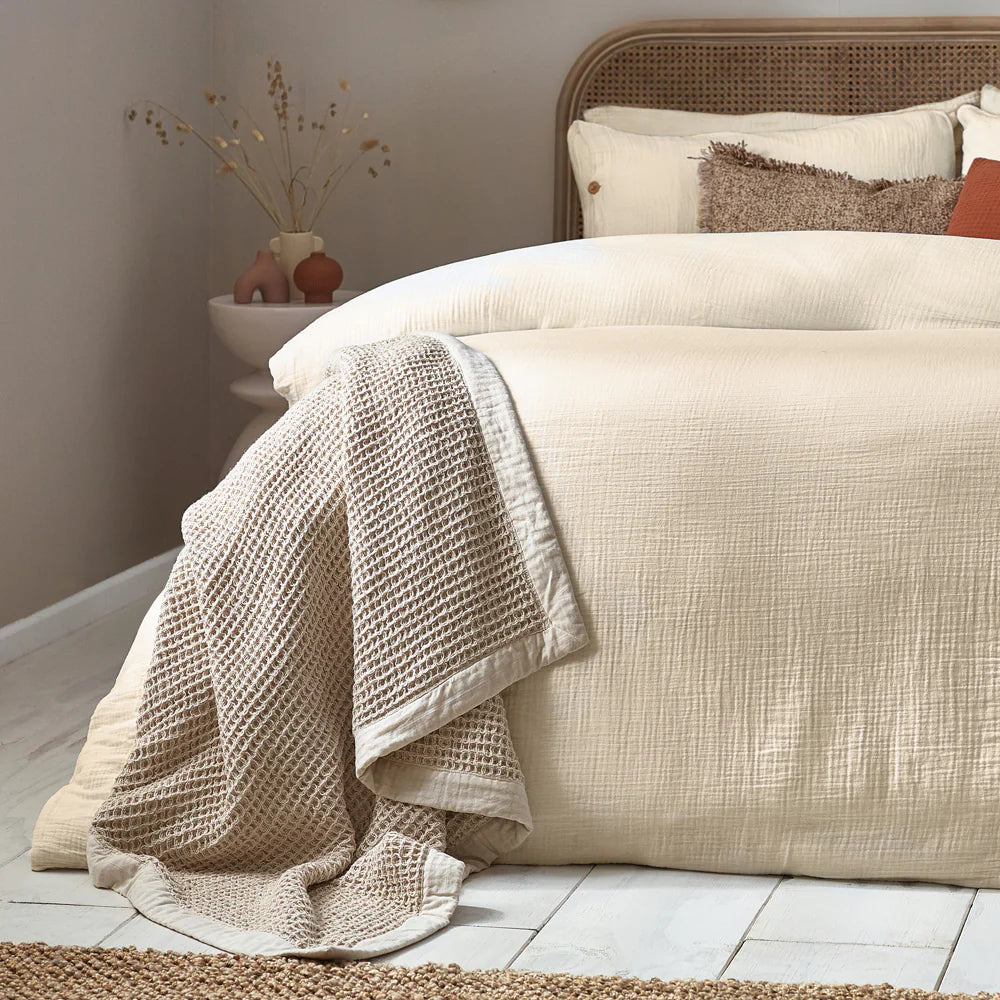 Oversized Waffle Bed Throw Stone Tides Home And Garden