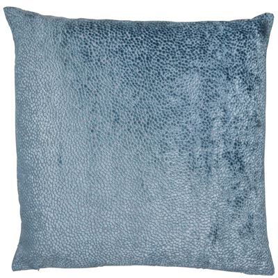 Blue Bingham Velvet Cushion