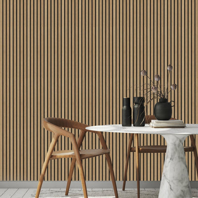 Natural Oak Acoustic Slat Wall Panel