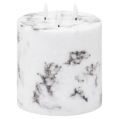 Battery Operated Multi Wick Marbled Candles
