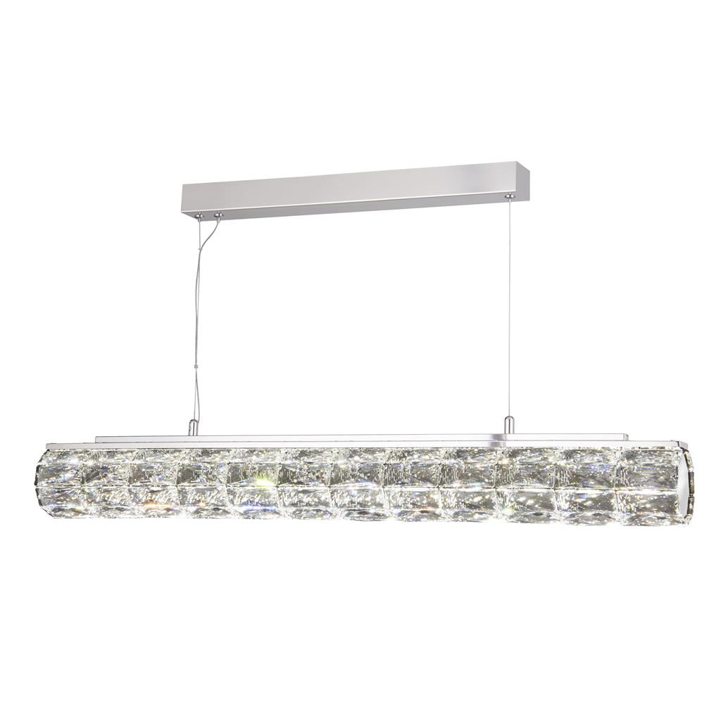 REMI CEILING PENDANT CHROME & CLEAR CRYSTAL