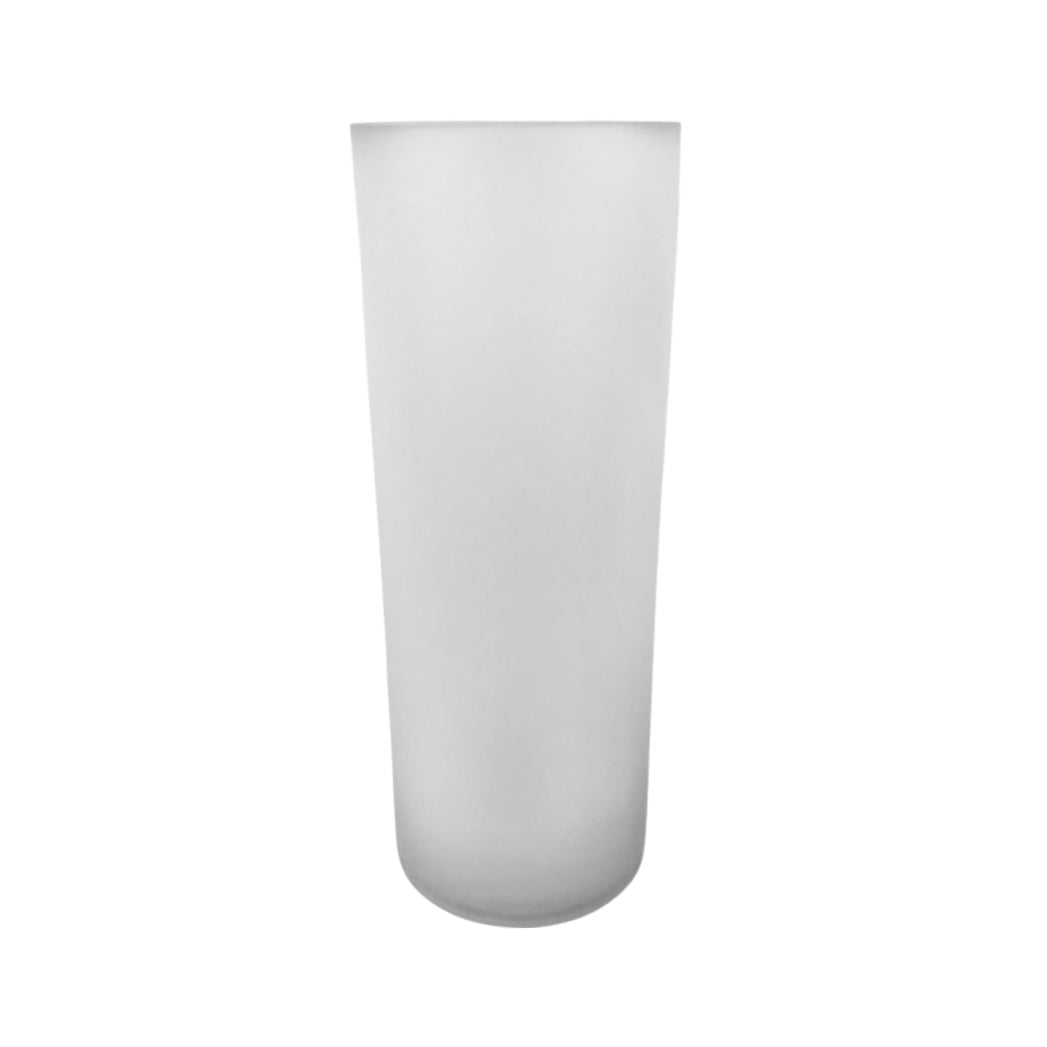 Tides Collection Tube White Frost Vase
