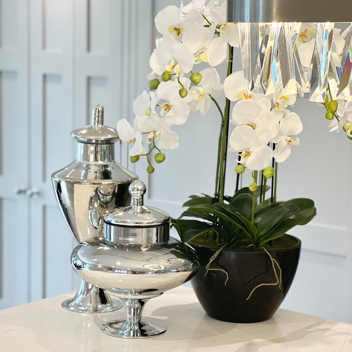 how to style fake orchids in your home