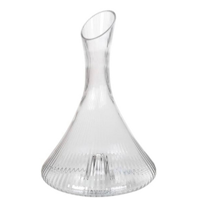 Ribbed Glass Carafe