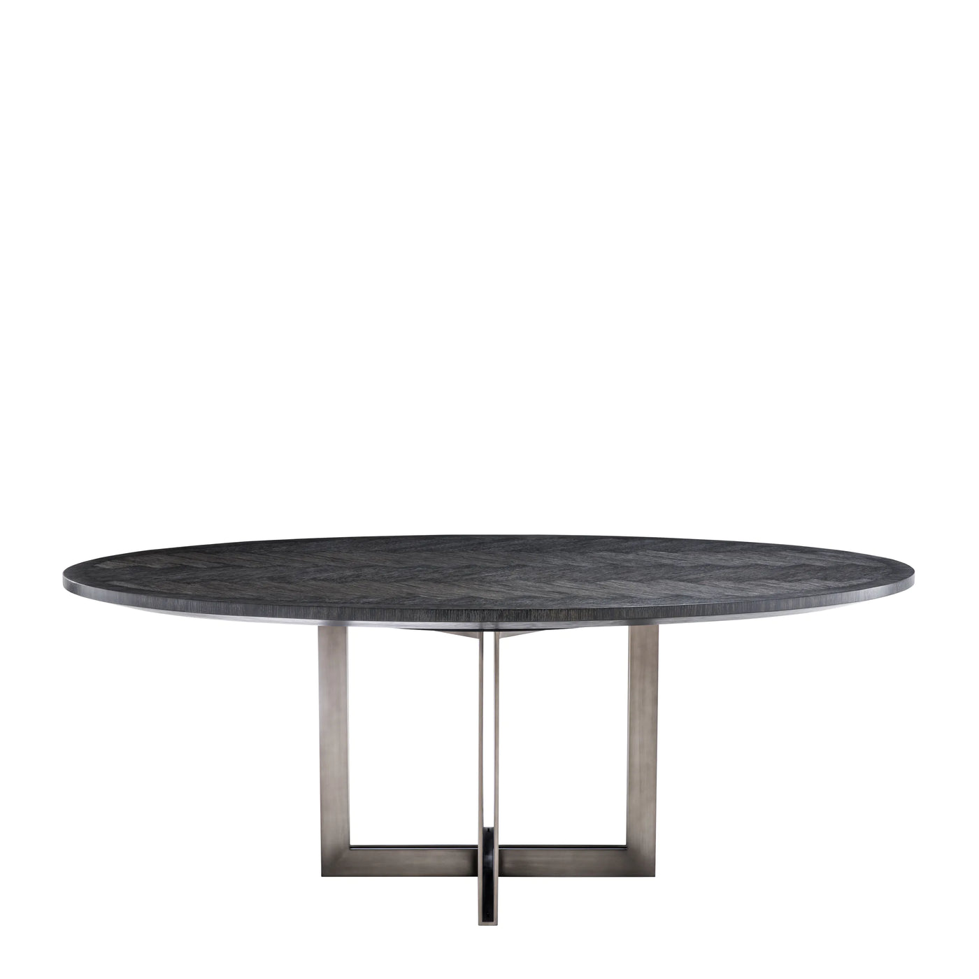 Eichholtz Melchior Oval Dining Table Charcoal