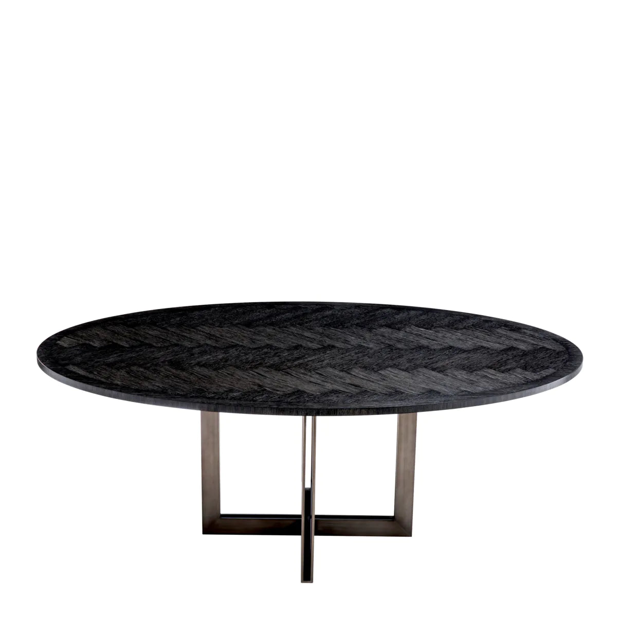 Eichholtz Melchior Oval Dining Table Charcoal