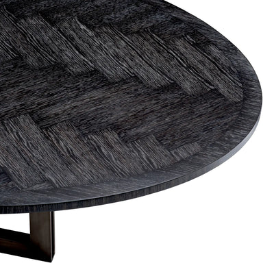 Eichholtz Melchior Oval Dining Table Charcoal