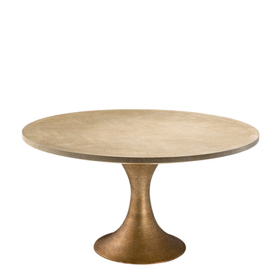 Eichholtz Melchior Round Dining Table Washed Oak