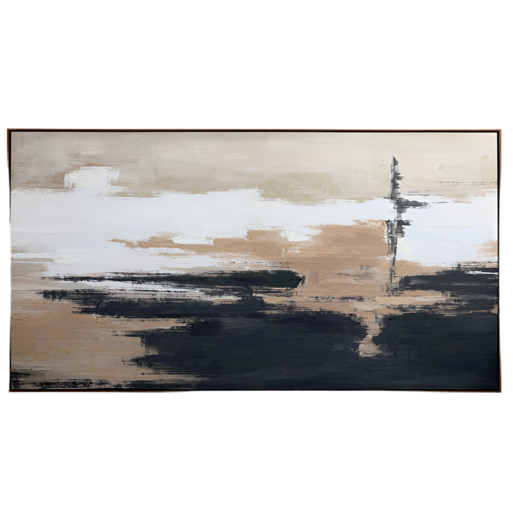 Sable Rise Hand Embellished Framed Canvas Wall Art 100x140cm