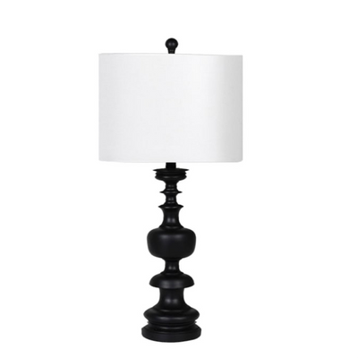 Black Wood Table Lamp