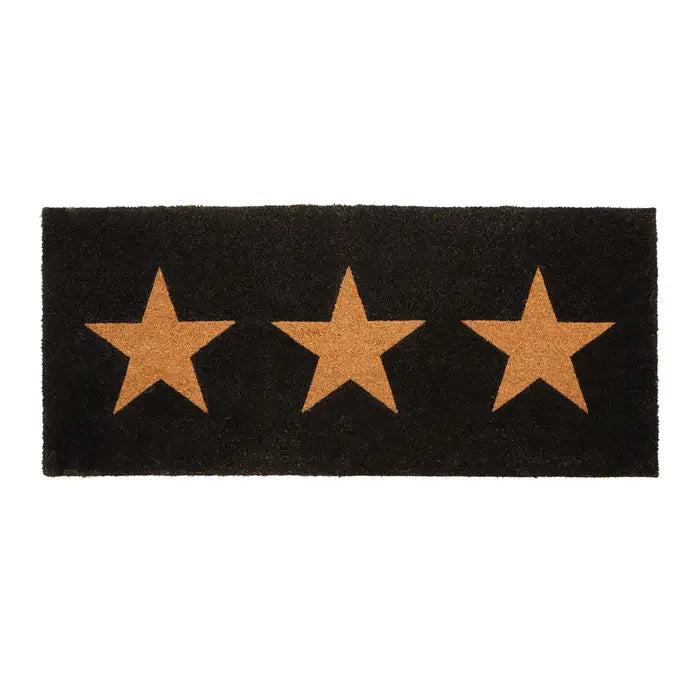 Black 3 Star Extra Large Doormat