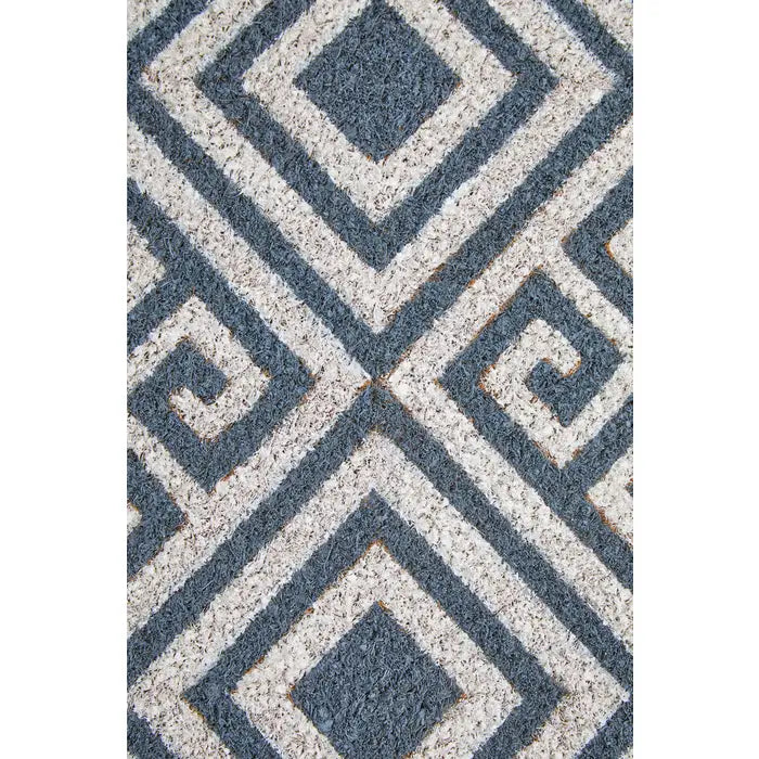 Geo Blue Doormat