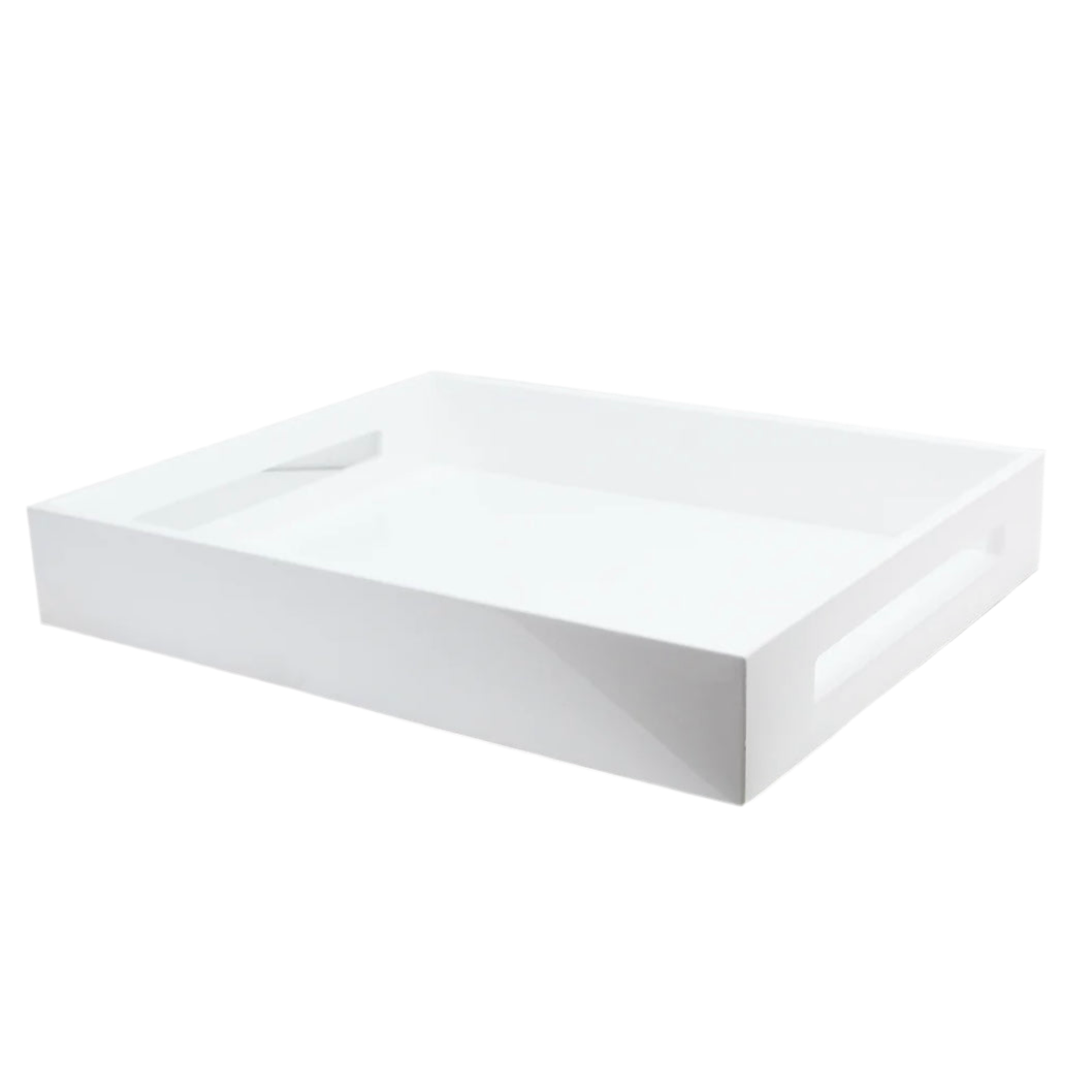 Addison Ross White Medium Lacquered Serving Tray