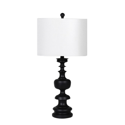 Black Wood Table Lamp