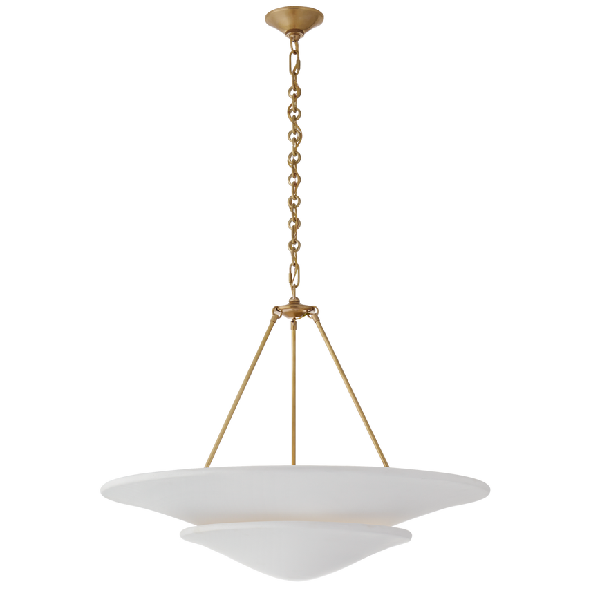 Mollino Large Tiered Chandelier-Brass