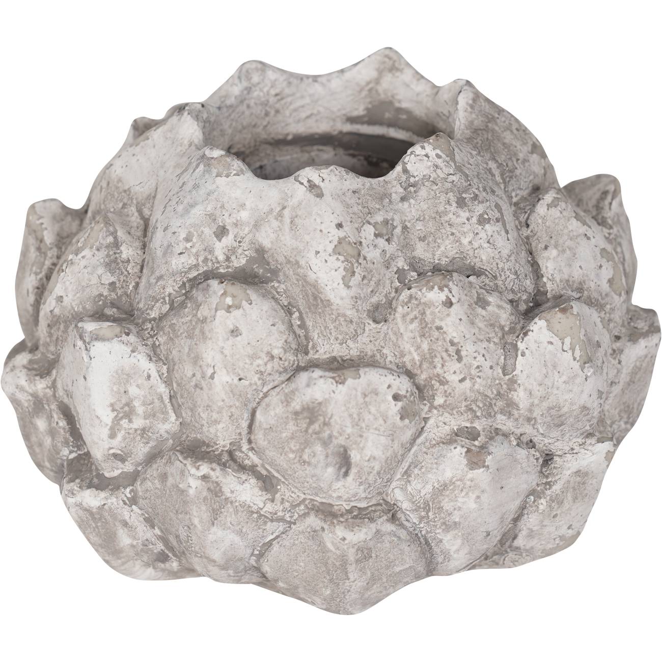 Stone Floral Tea Light Holder by The Libra Co
