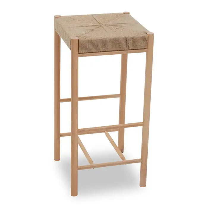 Natural Woven Barstool