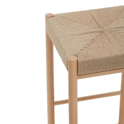 Natural Woven Barstool