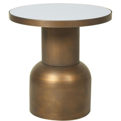 Emily Round Brass Side Table (Large)