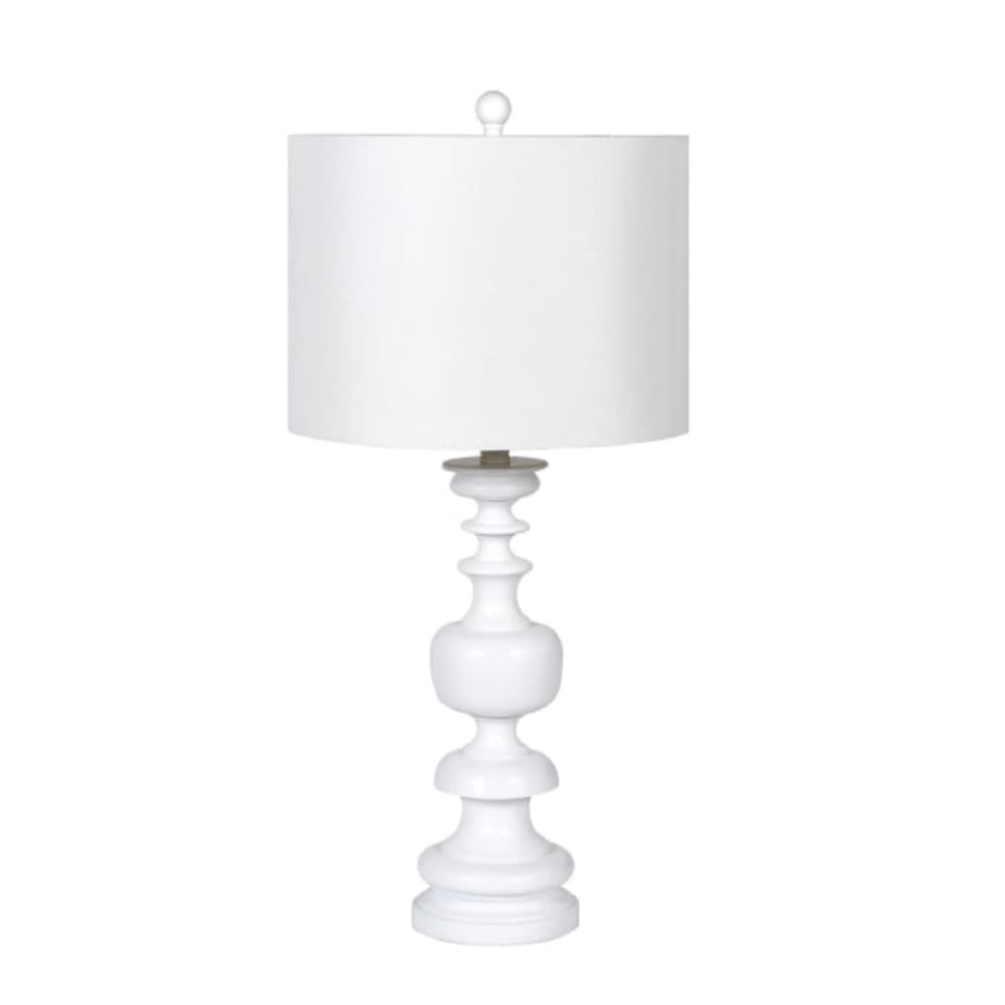 White Wood Table Lamp