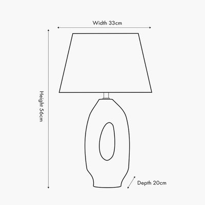 Organic Ceramic Table Lamp