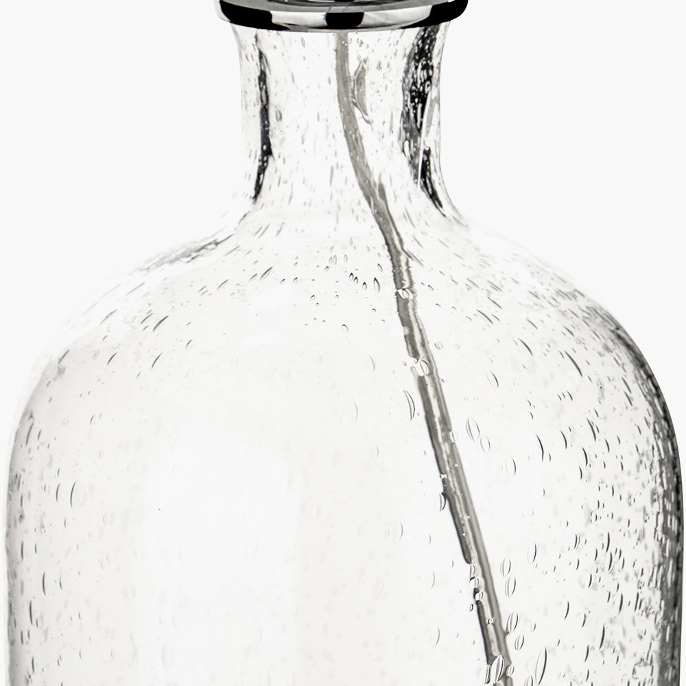 Clear Bubble Glass Table Lamp