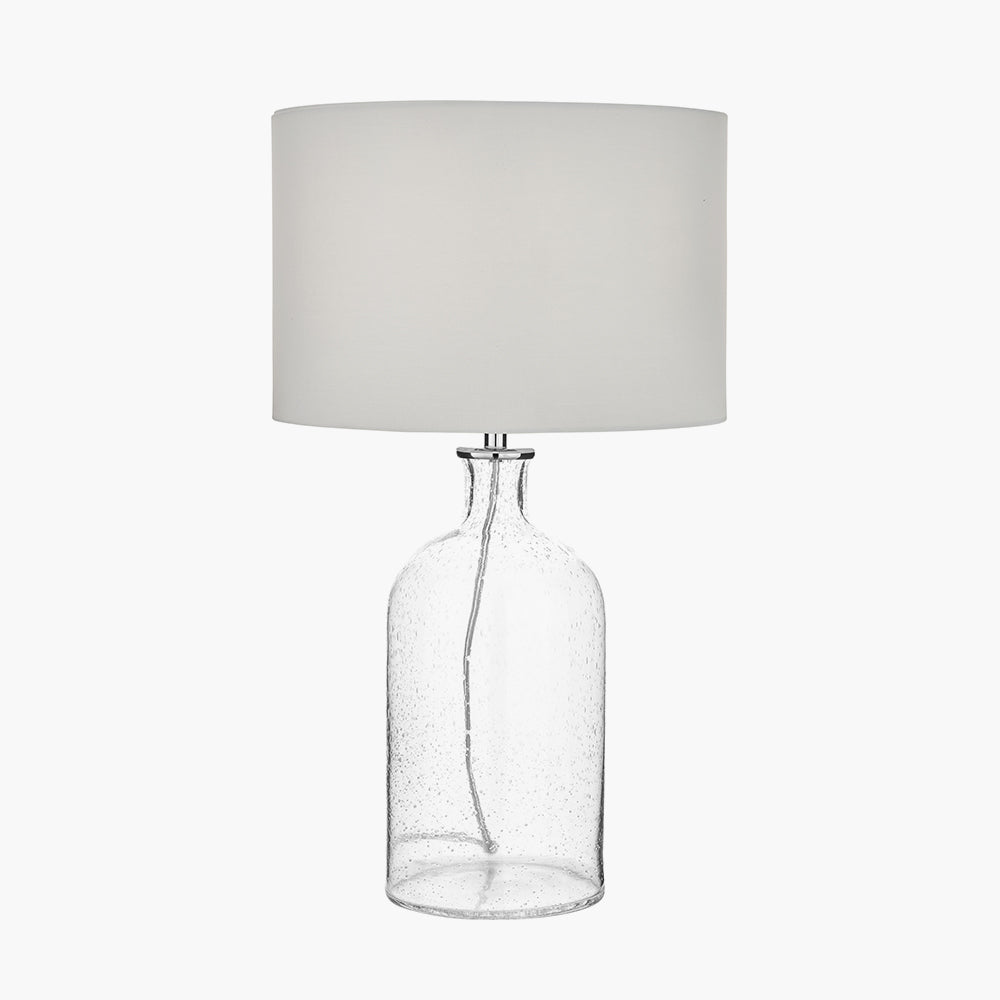 Clear Bubble Glass Table Lamp