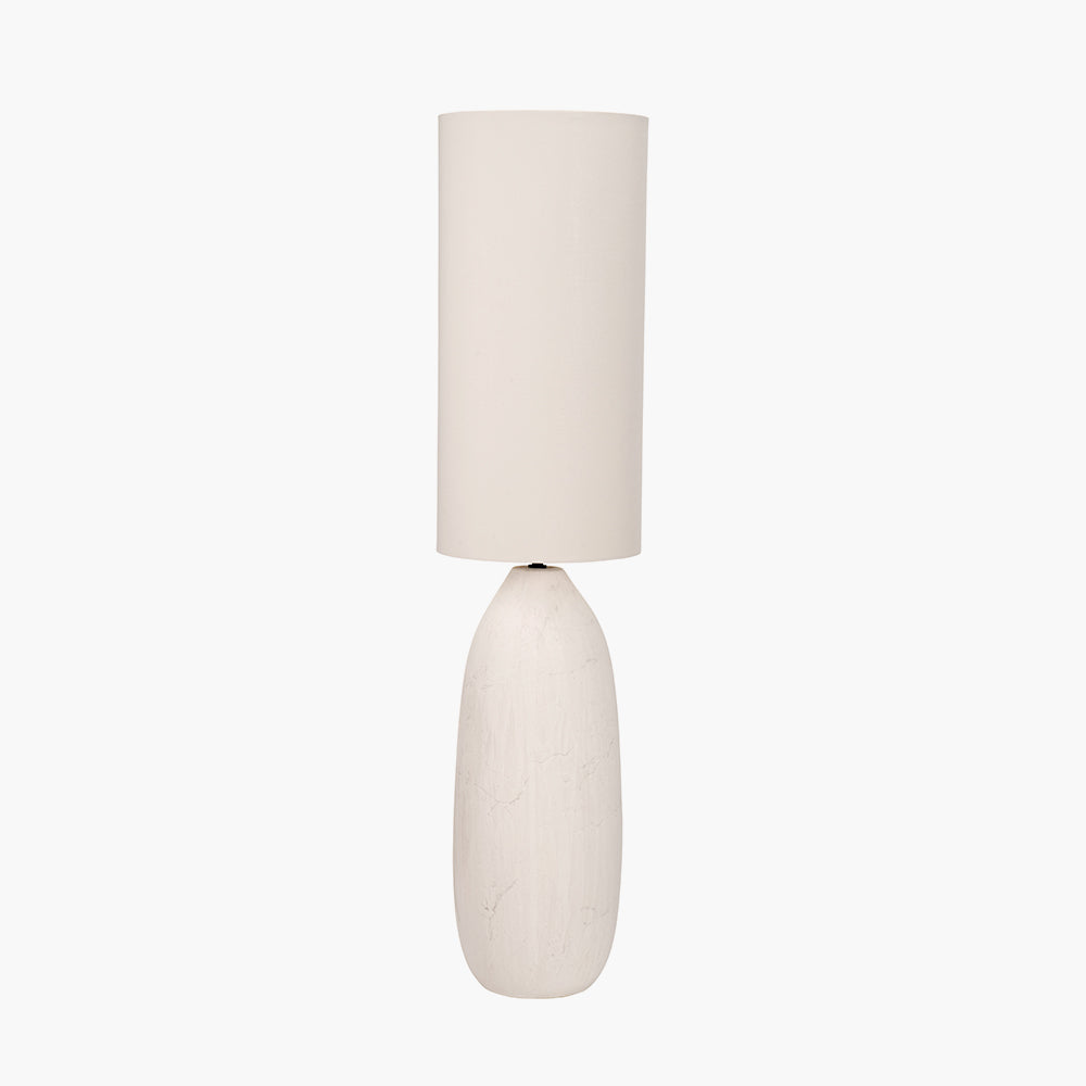 Vintage White Ceramic Floor Lamp