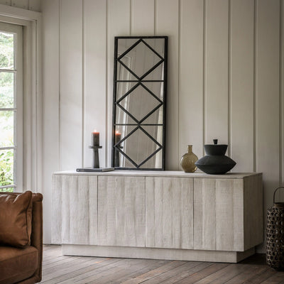 Rustic Whitewash Sideboard