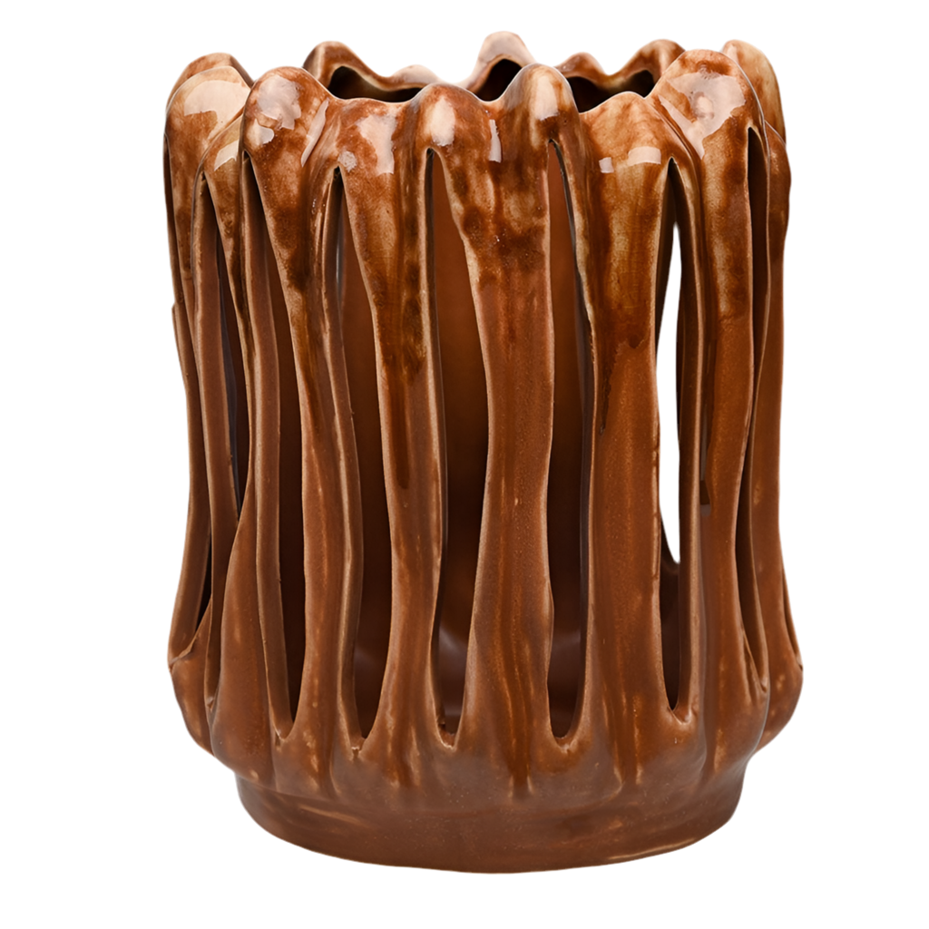 Denton Reactive Glaze Candleholder