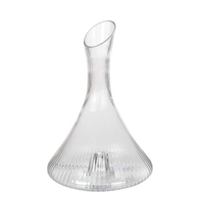 Ribbed Glass Carafe