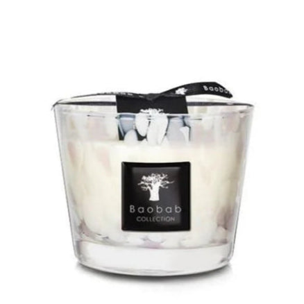 Baobab White Pearls Scented Candle 10cm