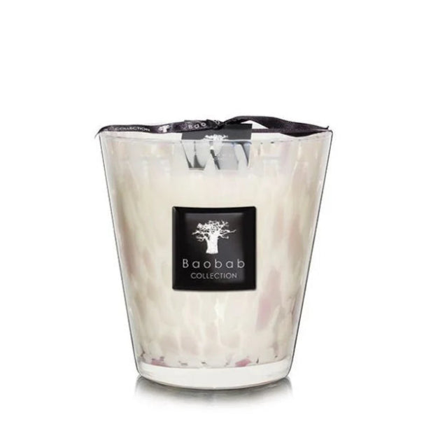 Baobab White Pearls Scented Candle 16cm