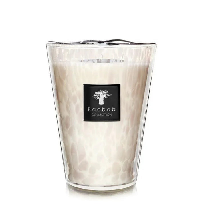 Baobab White Pearls Scented Candle 24cm