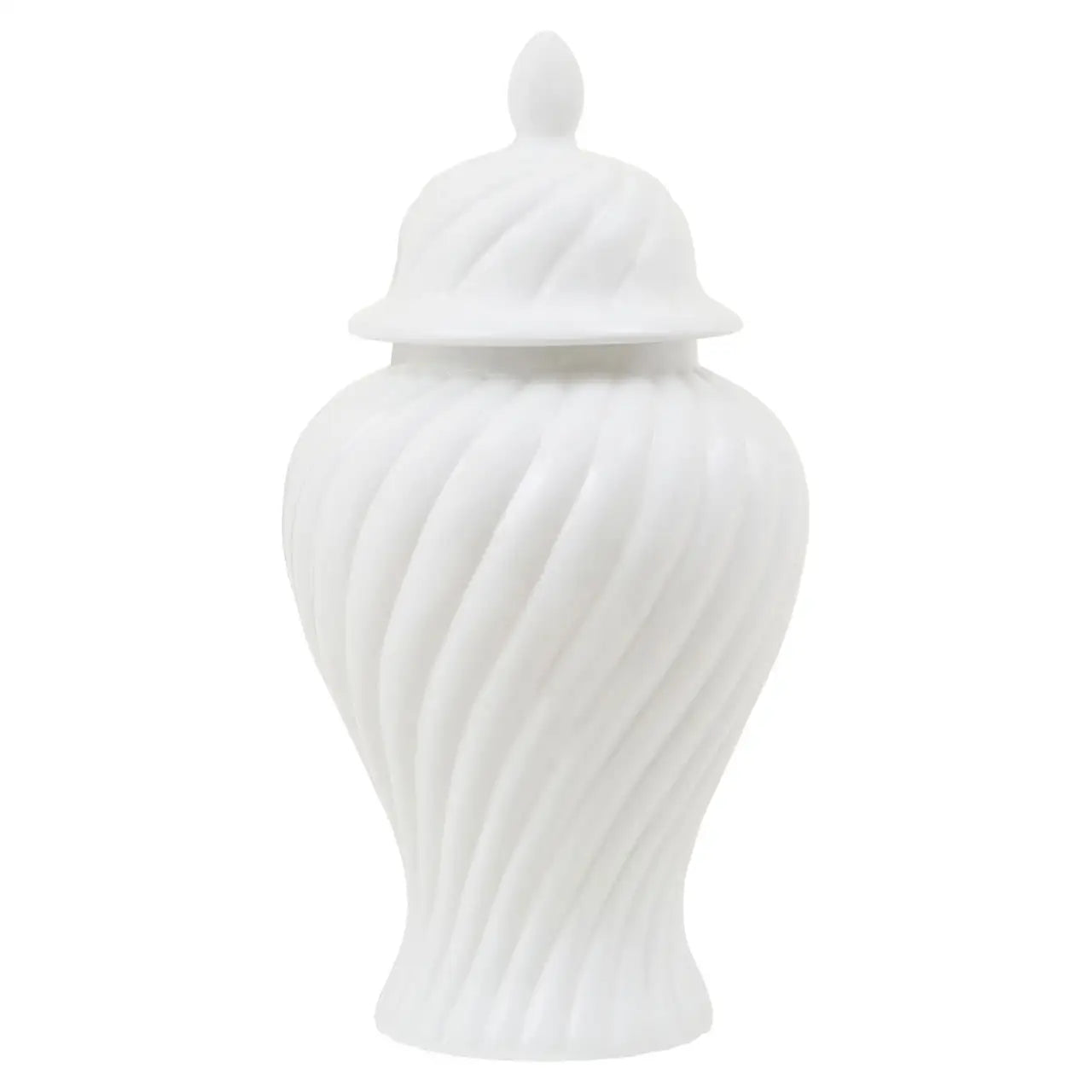 Tides Design White Ceramic Jar