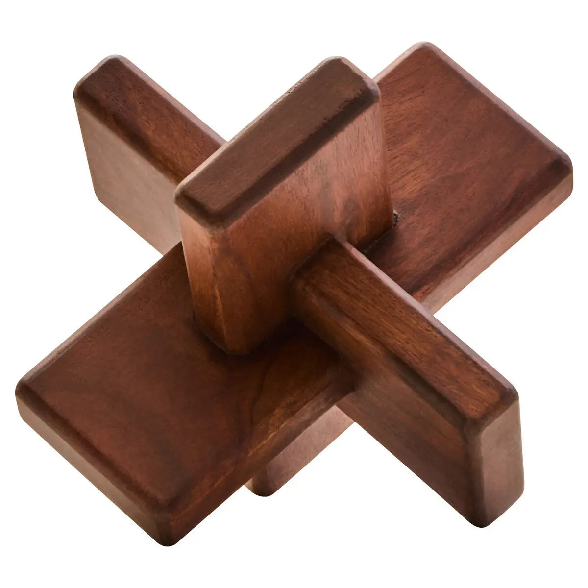 Natural Wood Puzzle Sculpture
