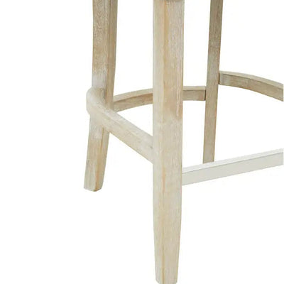 White Studded Barstool