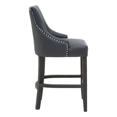 Black Studded Barstool