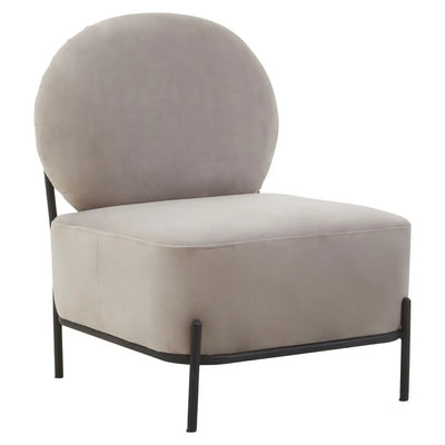 Maya Mink Velvet Chair