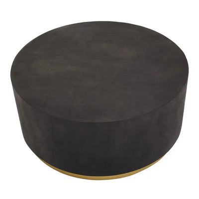 Faro Black And Gold Concrete Look Coffee Table