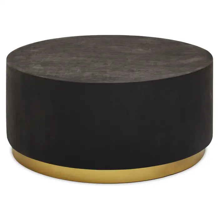 Faro Black And Gold Concrete Look Coffee Table