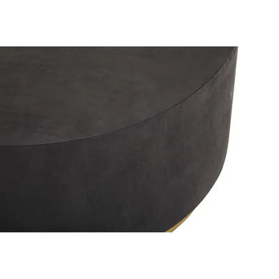 Faro Black And Gold Concrete Look Coffee Table