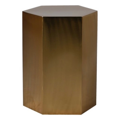 Camille Hex Gold Side Tables